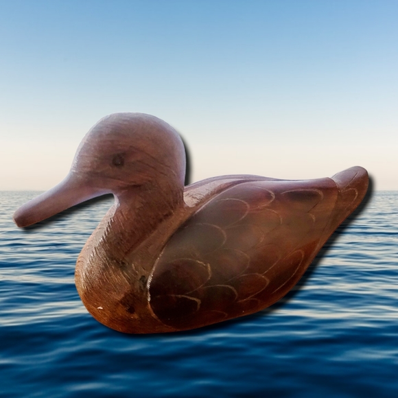 SOLD😁Mallard Ducks Vintage Pair Carved  Ironwood - Picture 7 of 12